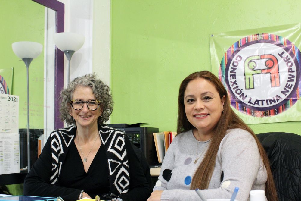 Rebekah Gomez and Yolanda Macías, the co-directors of the local organization Conexión Latina Newport, have seen a notable increase recently in the number of Hispanic families needing help securing housing.