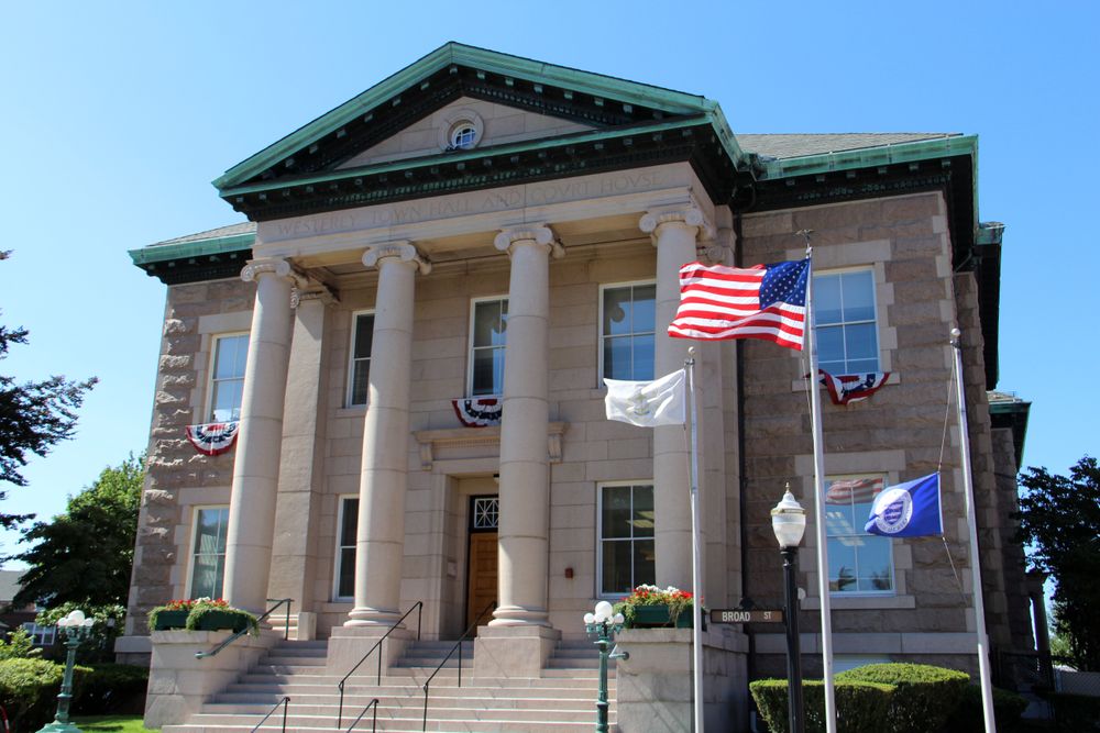 Westerly Town Hall is pictured here.
