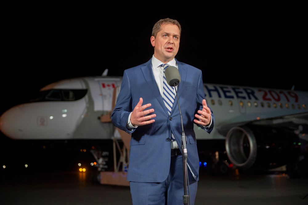 Federal Conservative leader Andrew Scheer comments on a photo from 2001 surfacing of Canadian Prime Minister and Liberal leader Justin Trudeau, when he was a teacher wearing Federal Conservative leader Andrew Scheer comments on a photo from 2001 surfacing of Canadian Prime Minister and Liberal leader Justin Trudeau, when he was a teacher wearing