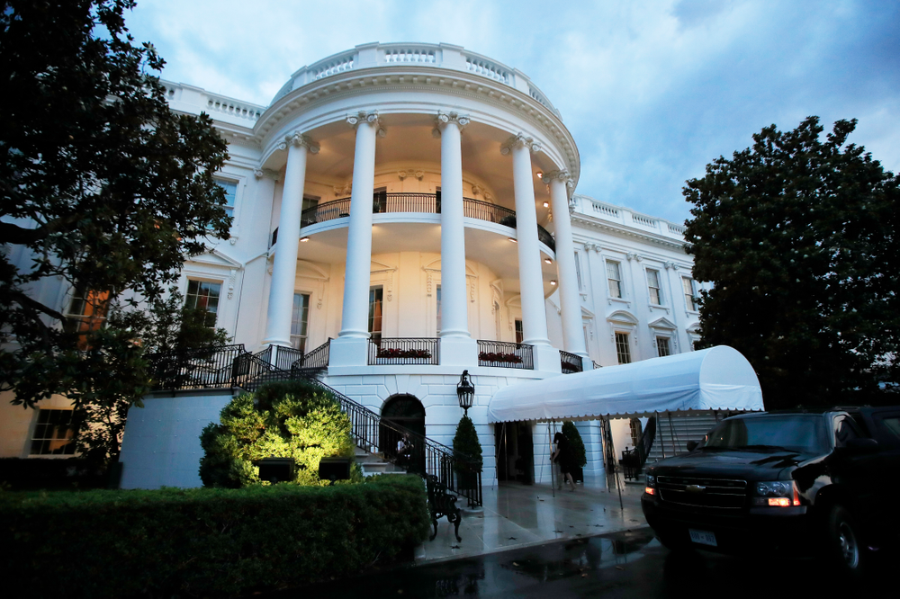 The White House is shown soon after President Donald Trump's arrival from a trip to Colorado, Thursday, May 30, 2019, in Washington. In a surprise announcement that could compromise a major trade deal, President Donald Trump announced Thursday that he is slapping a 5% tariff on all Mexican imports to pressure the country to do more to crack down on the surge of Central American migrants trying to cross the border. (AP Photo/Manuel Balce Ceneta) The White House is shown soon after President Donald Trump's arrival from a trip to Colorado, Thursday, May 30, 2019, in Washington. In a surprise announcement that could compromise a major trade deal, President Donald Trump announced Thursday that he is slapping a 5% tariff on all Mexican imports to pressure the country to do more to crack down on the surge of Central American migrants trying to cross the border. (AP Photo/Manuel Balce Ceneta)