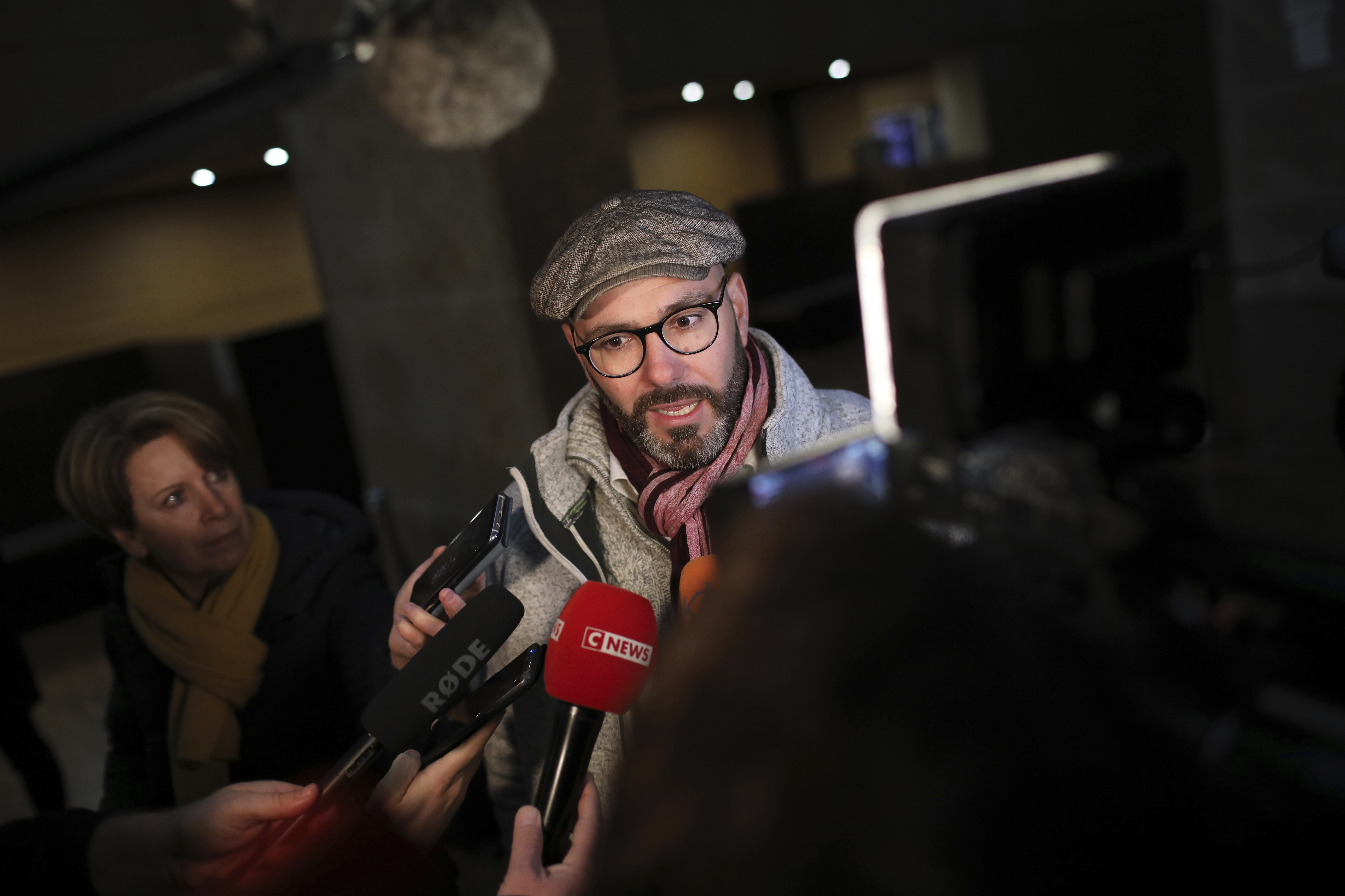 FILE - In this Jan.7 2019 file photo, Francois Devaux, one of the plaintiffs and President of the FILE - In this Jan.7 2019 file photo, Francois Devaux, one of the plaintiffs and President of the