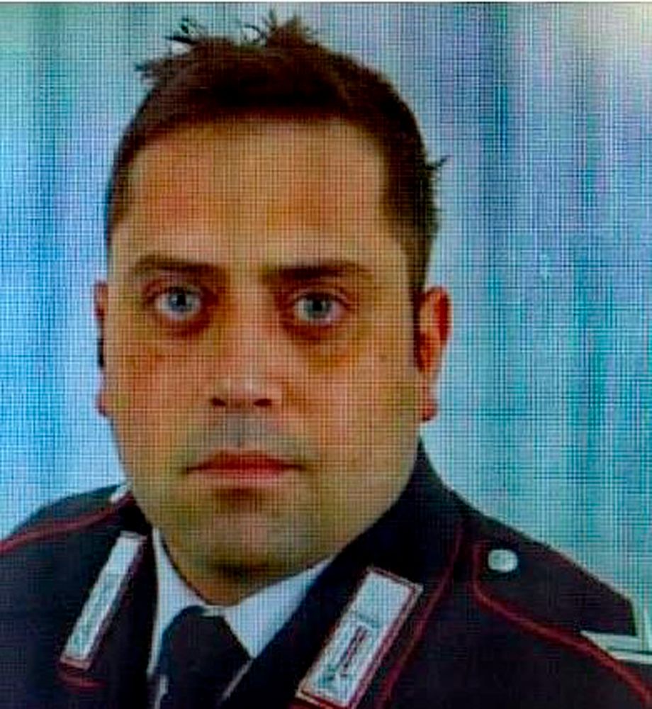 In this photo released by Carabinieri, is portrayed officer Mario Cerciello Rega, 35, who was stabbed to death in Rome early Friday, July 26, 2019. Italian police said Saturday that two 19-year-old American tourists have confessed to fatally stabbing the Italian paramilitary policeman who was investigating the theft of a bag with a cellphone. In this photo released by Carabinieri, is portrayed officer Mario Cerciello Rega, 35, who was stabbed to death in Rome early Friday, July 26, 2019. Italian police said Saturday that two 19-year-old American tourists have confessed to fatally stabbing the Italian paramilitary policeman who was investigating the theft of a bag with a cellphone.