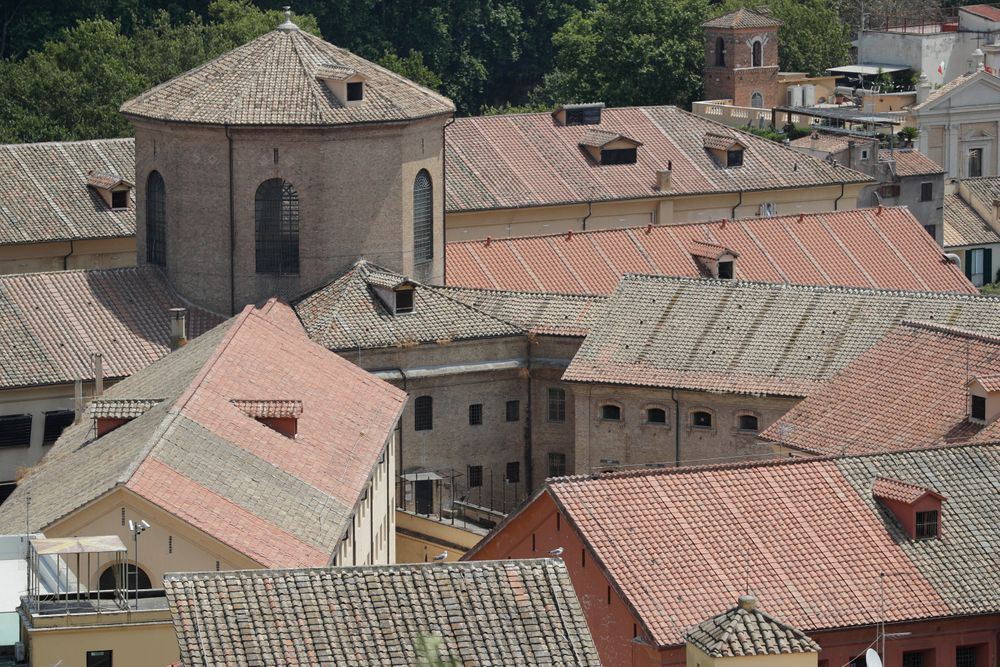 A view from the above of the Regina Coeli prison, where the alleged murderers of carabiniere Mario Cerciello Rega, who was stabbed to death, are detained in Rome, Saturday, July 27, 2019. In a statement Saturday, Carabinieri officers investigating the death Friday of officer Cerciello Rega, 35, said two American tourists, both 19, have been detained for alleged murder and attempted extortion. (AP Photo/Andrew Medichini) A view from the above of the Regina Coeli prison, where the alleged murderers of carabiniere Mario Cerciello Rega, who was stabbed to death, are detained in Rome, Saturday, July 27, 2019. In a statement Saturday, Carabinieri officers investigating the death Friday of officer Cerciello Rega, 35, said two American tourists, both 19, have been detained for alleged murder and attempted extortion. (AP Photo/Andrew Medichini)