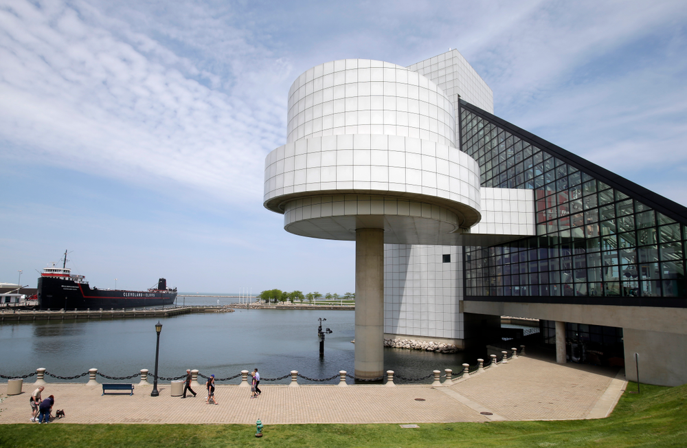 FILE - This May 21, 2013, file photo shows the exterior of the Rock and Roll Hall of Fame in Cleveland, designed by architect I.M. Pei. Pei, the globe-trotting architect who revived the Louvre museum in Paris with a giant glass pyramid and captured the spirit of rebellion at the multi-shaped Rock and Roll Hall of Fame, has died at age 102, a spokesman confirmed Thursday, May 16, 2019. (AP Photo/Mark Duncan, File) FILE - This May 21, 2013, file photo shows the exterior of the Rock and Roll Hall of Fame in Cleveland, designed by architect I.M. Pei. Pei, the globe-trotting architect who revived the Louvre museum in Paris with a giant glass pyramid and captured the spirit of rebellion at the multi-shaped Rock and Roll Hall of Fame, has died at age 102, a spokesman confirmed Thursday, May 16, 2019. (AP Photo/Mark Duncan, File)