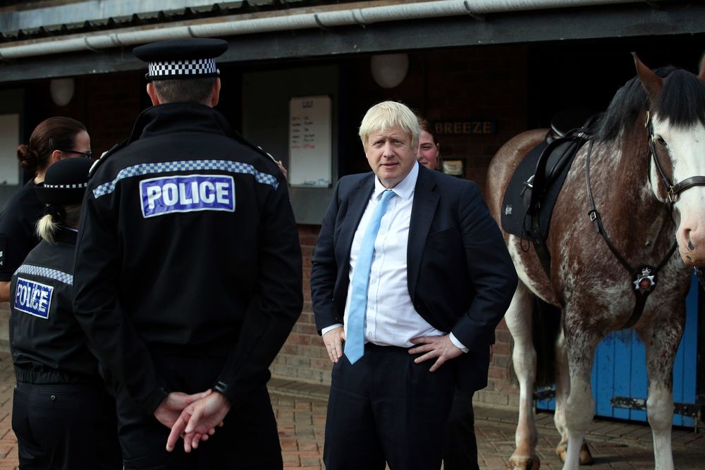 Britain's Prime Minister Boris Johnson looks on during a visit to West Yorkshire in England, Thursday, Sept. 5, 2019. Prime Minister Boris Johnson kept up his push Thursday for an early general election as a way to break Britain's Brexit impasse, as lawmakers moved to stop the U.K. leaving the European Union next month without a divorce deal. (Danny Lawson/PA via AP) Britain's Prime Minister Boris Johnson looks on during a visit to West Yorkshire in England, Thursday, Sept. 5, 2019. Prime Minister Boris Johnson kept up his push Thursday for an early general election as a way to break Britain's Brexit impasse, as lawmakers moved to stop the U.K. leaving the European Union next month without a divorce deal. (Danny Lawson/PA via AP)