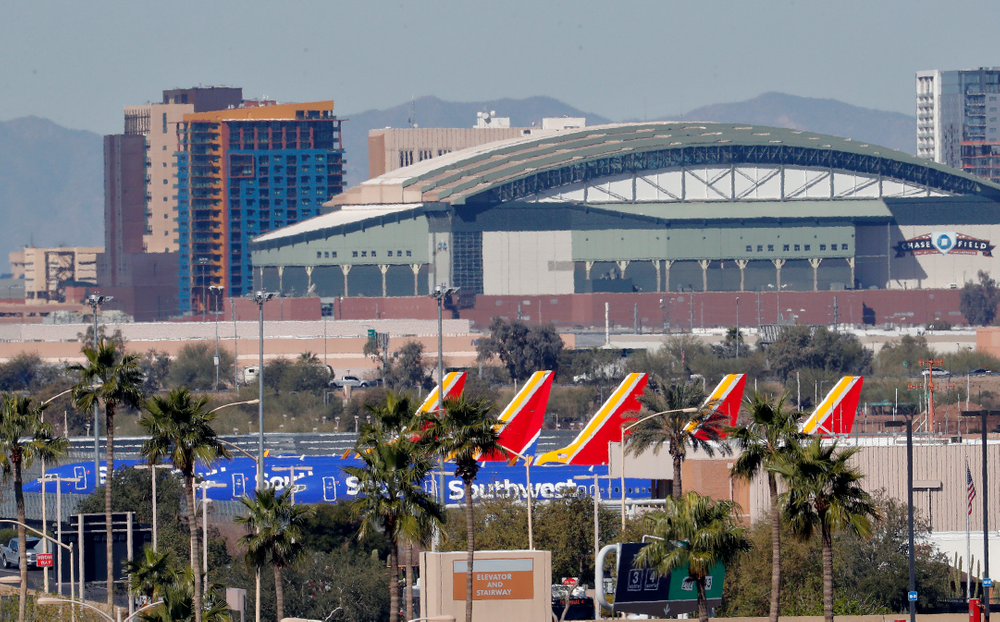 Five Boeing 737 Max jets are grounded at Sky Harbor International Airport, Thursday, March 14, 2019 in Phoenix. The U.S. issued an immediate emergency order Wednesday, grounding all 737 Max 8 and Max 9 aircraft in the wake of the crash of an Ethiopian Airliner. (AP Photo/Matt York) Five Boeing 737 Max jets are grounded at Sky Harbor International Airport, Thursday, March 14, 2019 in Phoenix. The U.S. issued an immediate emergency order Wednesday, grounding all 737 Max 8 and Max 9 aircraft in the wake of the crash of an Ethiopian Airliner. (AP Photo/Matt York)