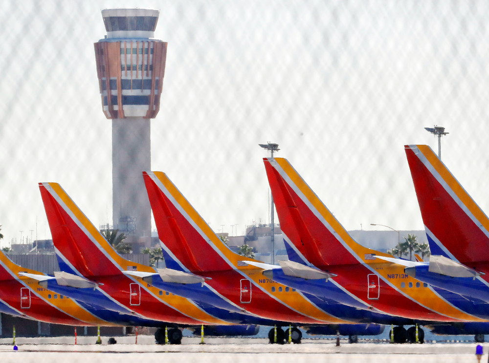 Boeing 737 Max jets are grounded at Sky Harbor International Airport, Thursday, March 14, 2019 in Phoenix. The U.S. issued an immediate emergency order Wednesday, grounding all 737 Max 8 and Max 9 aircraft in the wake of the crash of an Ethiopian Airliner. (AP Photo/Matt York) Boeing 737 Max jets are grounded at Sky Harbor International Airport, Thursday, March 14, 2019 in Phoenix. The U.S. issued an immediate emergency order Wednesday, grounding all 737 Max 8 and Max 9 aircraft in the wake of the crash of an Ethiopian Airliner. (AP Photo/Matt York)