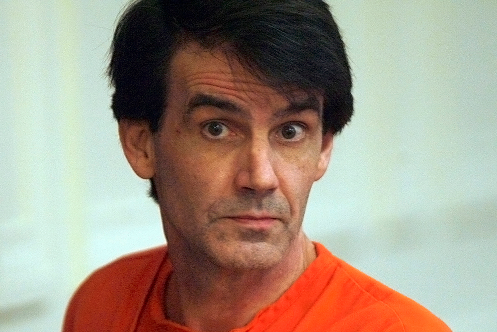 FILE--In this Oct. 2011, file photo, James Kraig Kahler listens to the judge while being sentenced in Osage County Court in Lyndon, Kansas. The U.S. Supreme Court has agreed to consider a Kansas death penalty case that could have implications for mentally ill defendants across the nation. The case involves Kahler, convicted and sentenced to death for the 2009 fatal shootings of his estranged wife, her grandmother and his two teenage daughters. His attorneys argue that he was suffering from depression so severe that he experienced extreme emotional disturbance, dissociating him from reality. (Anthony S. Bush/The Topeka Capital Journal via AP, Pool, File) FILE--In this Oct. 2011, file photo, James Kraig Kahler listens to the judge while being sentenced in Osage County Court in Lyndon, Kansas. The U.S. Supreme Court has agreed to consider a Kansas death penalty case that could have implications for mentally ill defendants across the nation. The case involves Kahler, convicted and sentenced to death for the 2009 fatal shootings of his estranged wife, her grandmother and his two teenage daughters. His attorneys argue that he was suffering from depression so severe that he experienced extreme emotional disturbance, dissociating him from reality. (Anthony S. Bush/The Topeka Capital Journal via AP, Pool, File)