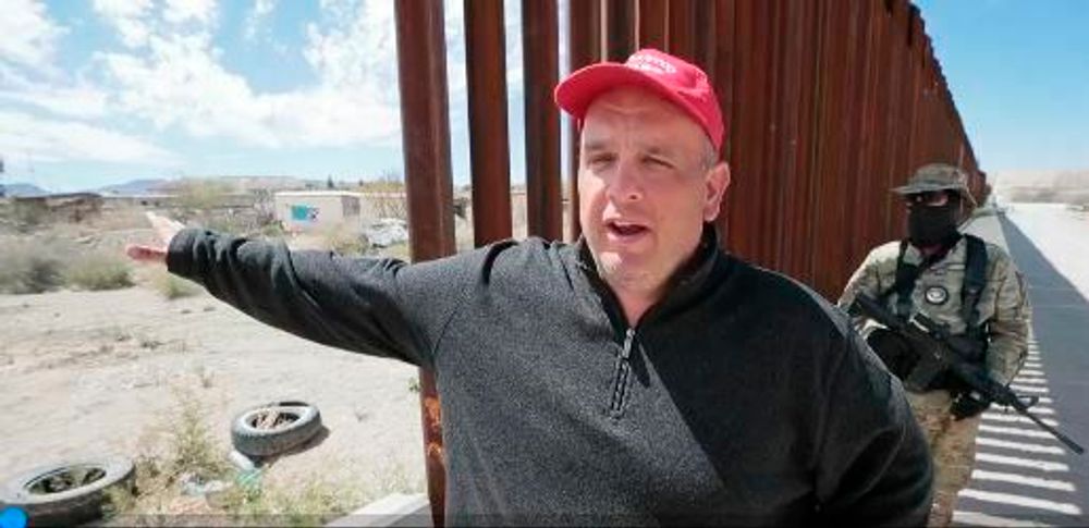 This undated photo shows James Christopher Benvie. Federal prosecutors say Benvie, who has been spokesman for a group of armed civilians that patrols the U.S.-Mexico border, is a flight risk and should remain jailed on accusations of impersonating a federal agent.
(Mark Lambie/The El Paso Times via AP) This undated photo shows James Christopher Benvie. Federal prosecutors say Benvie, who has been spokesman for a group of armed civilians that patrols the U.S.-Mexico border, is a flight risk and should remain jailed on accusations of impersonating a federal agent.
(Mark Lambie/The El Paso Times via AP)