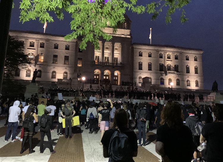 A racial justice demonstration brought a huge crowd to the Statehouse in June 2020