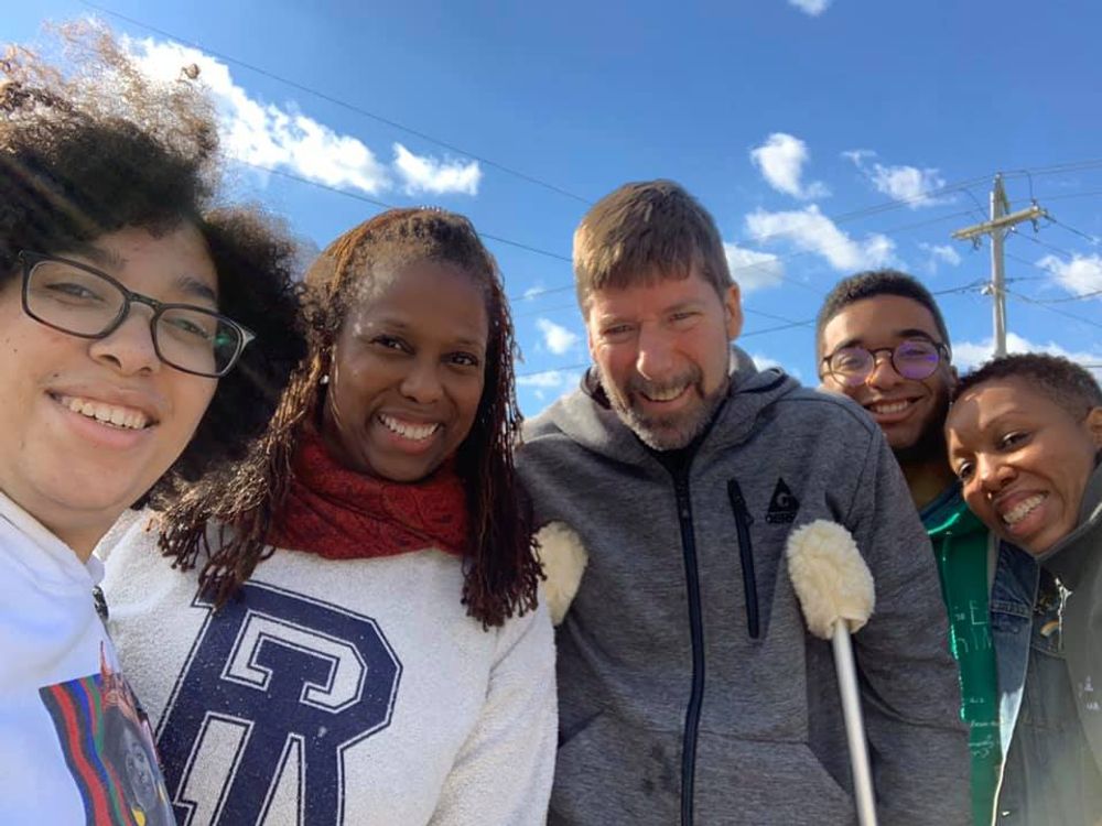  Kayla Laguerre-Lewis (left) and her family in Kingston, RI on October 27, 2019. 