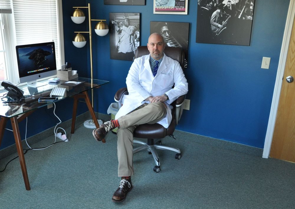 Dr. Anthony Gallo is pictured in his office in North Kingstown on Monday, March 16, 2020.