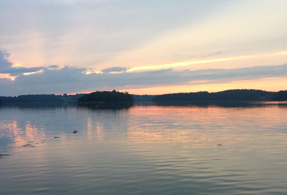 sunset in Maine