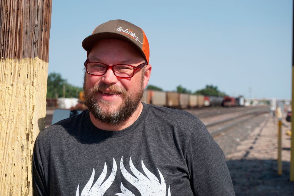 In this Thursday, Sept. 5, 2019 photo Blackjewel heavy equipment operator Rory Wallet poses for a photo in Gillette, Wyo. The shutdown of Blackjewel LLC's Belle Ayr and Eagle Butte mines in Wyoming since July 1, 2019 has added yet more uncertainty to the Powder River Basin's struggling coal economy. (AP Photo/Mead Gruver) In this Thursday, Sept. 5, 2019 photo Blackjewel heavy equipment operator Rory Wallet poses for a photo in Gillette, Wyo. The shutdown of Blackjewel LLC's Belle Ayr and Eagle Butte mines in Wyoming since July 1, 2019 has added yet more uncertainty to the Powder River Basin's struggling coal economy. (AP Photo/Mead Gruver)
