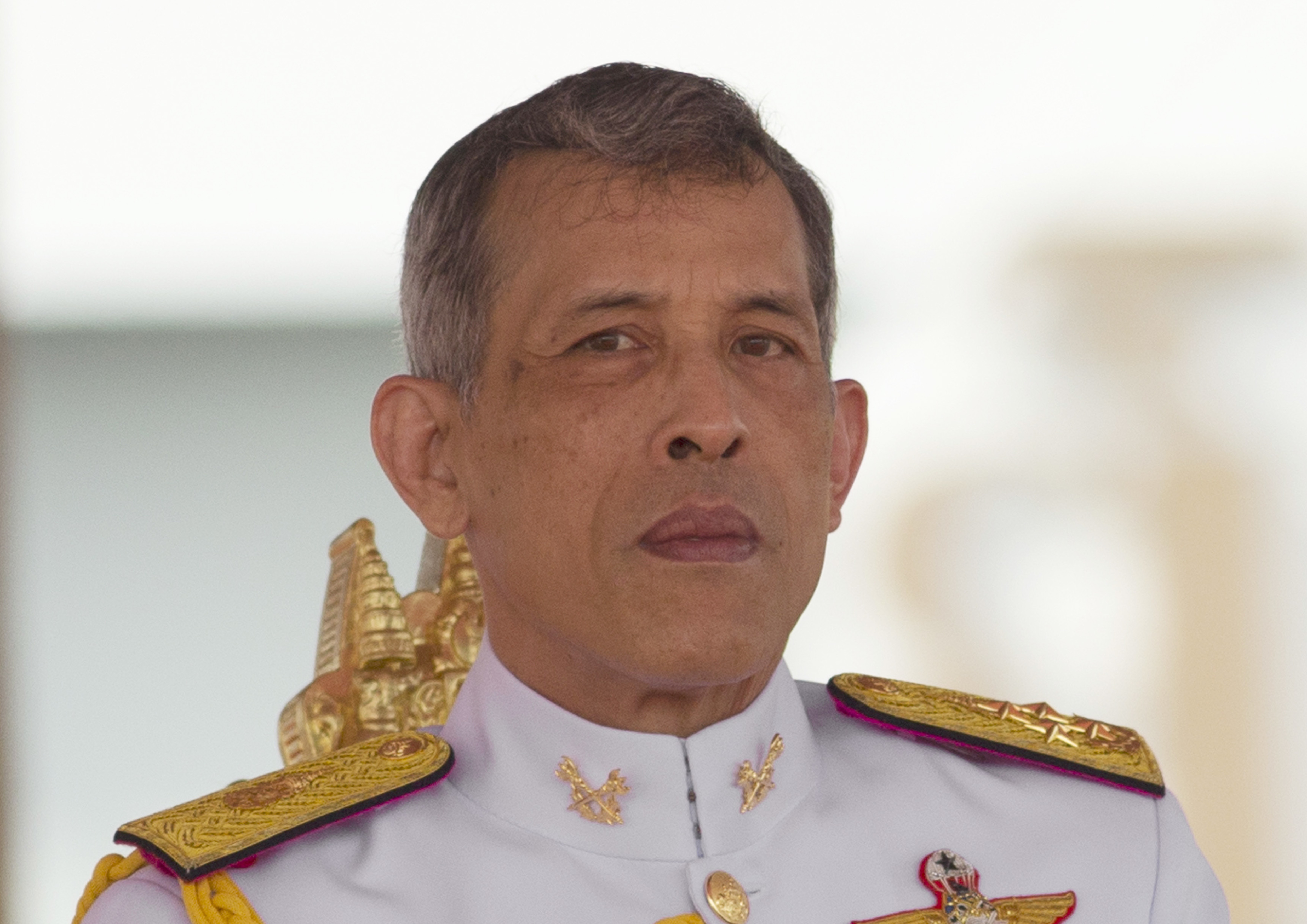 FILE- In this May 12, 2017, file photo, Thailand's King Maha Vajiralongkorn addresses the audience at the royal ceremony in Bangkok, Thailand. Late Friday, Feb. 8, 2019, King Vajiralongkorn issued a decree stating that no member of the royal family should be involved in politics, quashing a bid by his older sister to run for prime minister in next month's elections. (AP Photo/Sakchai Lalit, File) FILE- In this May 12, 2017, file photo, Thailand's King Maha Vajiralongkorn addresses the audience at the royal ceremony in Bangkok, Thailand. Late Friday, Feb. 8, 2019, King Vajiralongkorn issued a decree stating that no member of the royal family should be involved in politics, quashing a bid by his older sister to run for prime minister in next month's elections. (AP Photo/Sakchai Lalit, File)