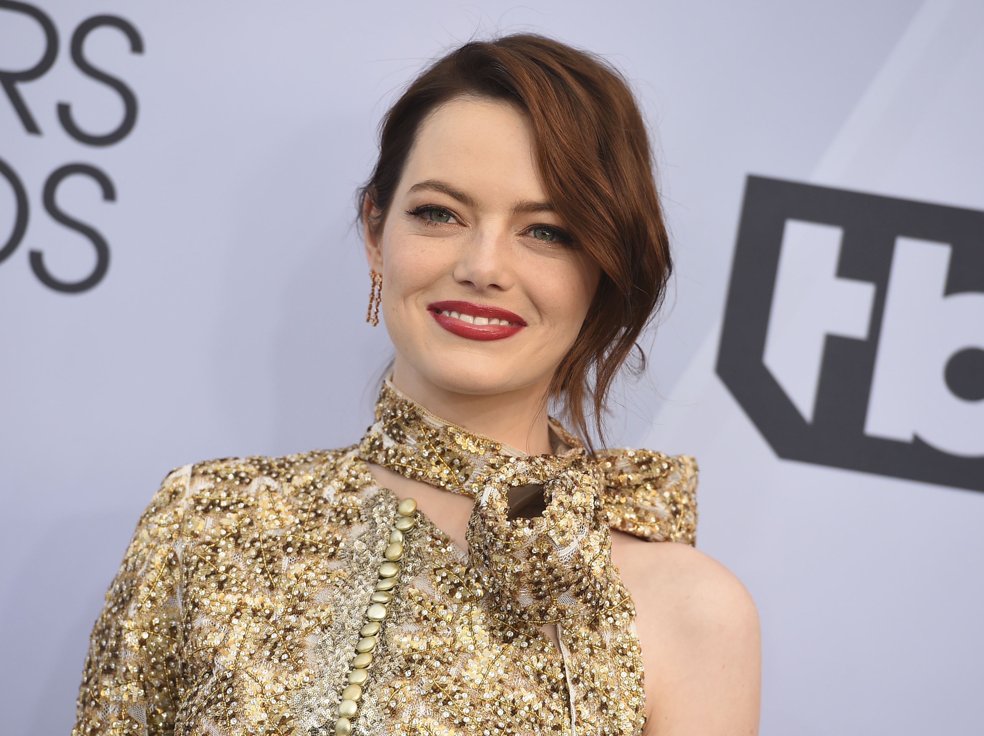 Emma Stone arrives at the 25th annual Screen Actors Guild Awards at the Shrine Auditorium & Expo Hall on Sunday, Jan. 27, 2019, in Los Angeles. (Photo by Jordan Strauss/Invision/AP) Emma Stone arrives at the 25th annual Screen Actors Guild Awards at the Shrine Auditorium & Expo Hall on Sunday, Jan. 27, 2019, in Los Angeles. (Photo by Jordan Strauss/Invision/AP)