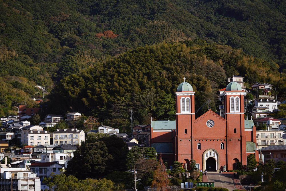 In this Nov. 16, 2019, photo, the Urakami Cathedral is seen in Nagasaki, southern Japan. Pope Francis will start his first official visit to Japan in Nagasaki, ground zero for the Christian experience in a nation where the Catholic leader once dreamed of living as a missionary. (AP Photo/Eugene Hoshiko) In this Nov. 16, 2019, photo, the Urakami Cathedral is seen in Nagasaki, southern Japan. Pope Francis will start his first official visit to Japan in Nagasaki, ground zero for the Christian experience in a nation where the Catholic leader once dreamed of living as a missionary. (AP Photo/Eugene Hoshiko)