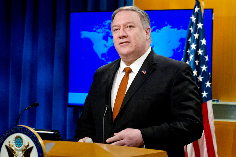 FILE - In this March 13, 2019, file photo, U.S. Secretary of State Mike Pompeo speaks during the release of the 2018 Country Reports on Human Rights Practices at the Department of State in Washington. China has responded to new U.S. allegations of human rights abuses with its own accusations of prejudice and interference, saying Washington should drop its “Cold War mentality” and stop interfering in China’s internal affairs. (AP Photo/Jose Luis Magana, File) FILE - In this March 13, 2019, file photo, U.S. Secretary of State Mike Pompeo speaks during the release of the 2018 Country Reports on Human Rights Practices at the Department of State in Washington. China has responded to new U.S. allegations of human rights abuses with its own accusations of prejudice and interference, saying Washington should drop its “Cold War mentality” and stop interfering in China’s internal affairs. (AP Photo/Jose Luis Magana, File)
