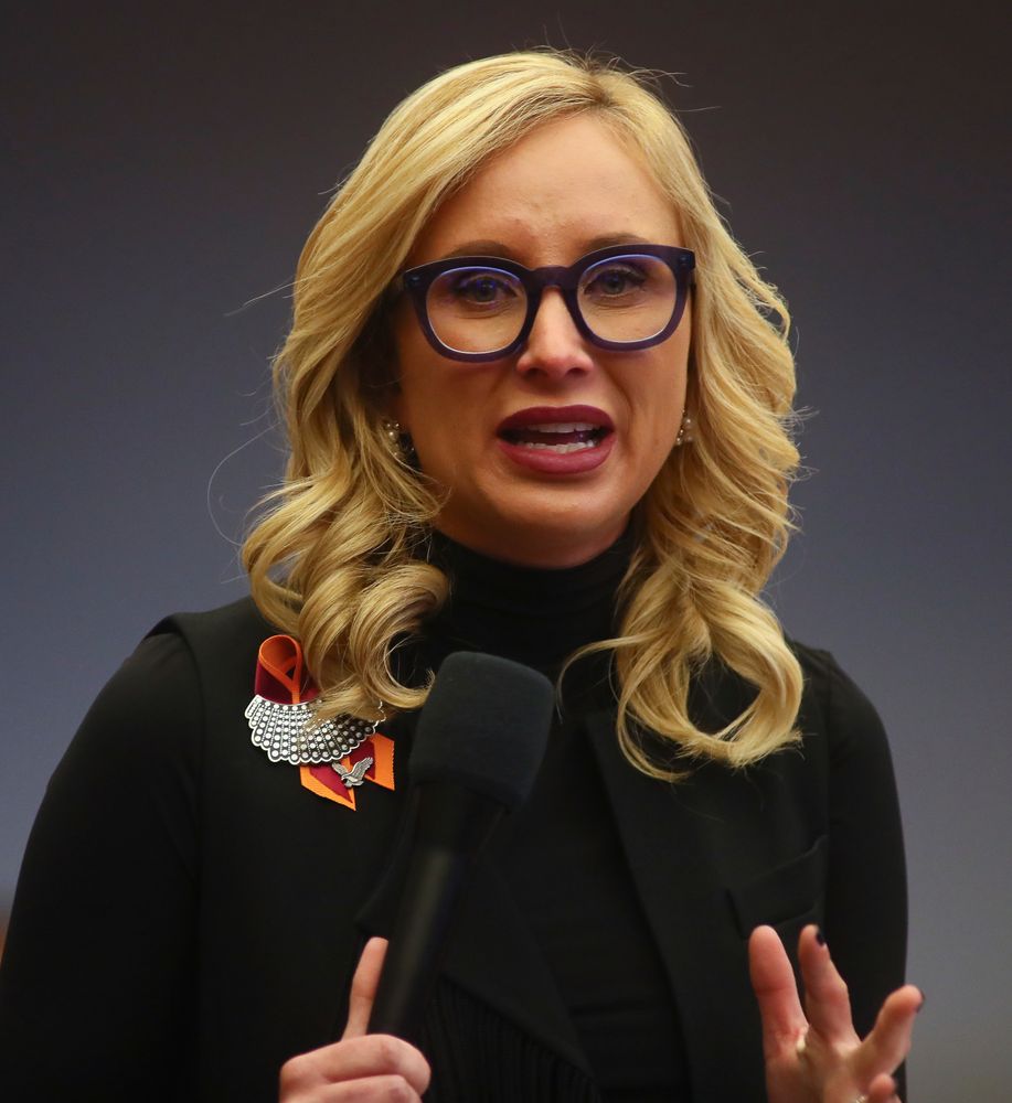 FILE- In this April 23, 2019, file photo, state Sen. Lauren Book, D-Plantation, debates a bill in Tallahassee, Fla. Book, known as a champion for child sexual abuse victims, asked Florida Gov. Ron DeSantis on Tuesday, July 23, 2019, to authorize a state investigation into the circumstances of convicted sex offender Jeffrey Epstein's freedom to leave jail on work release. (AP Photo/Phil Sears, File) FILE- In this April 23, 2019, file photo, state Sen. Lauren Book, D-Plantation, debates a bill in Tallahassee, Fla. Book, known as a champion for child sexual abuse victims, asked Florida Gov. Ron DeSantis on Tuesday, July 23, 2019, to authorize a state investigation into the circumstances of convicted sex offender Jeffrey Epstein's freedom to leave jail on work release. (AP Photo/Phil Sears, File)