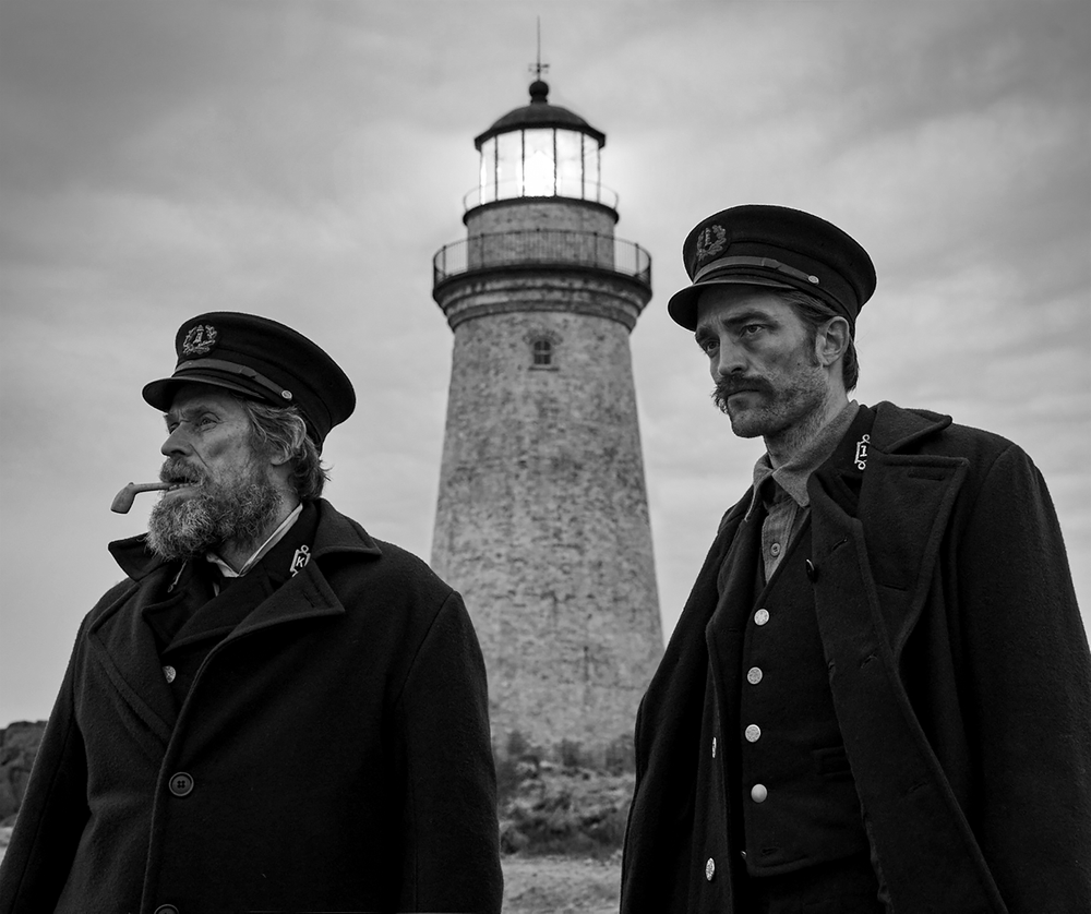 This image released by A24 shows Willem Dafoe, left, and Robert Pattinson in a scene from This image released by A24 shows Willem Dafoe, left, and Robert Pattinson in a scene from