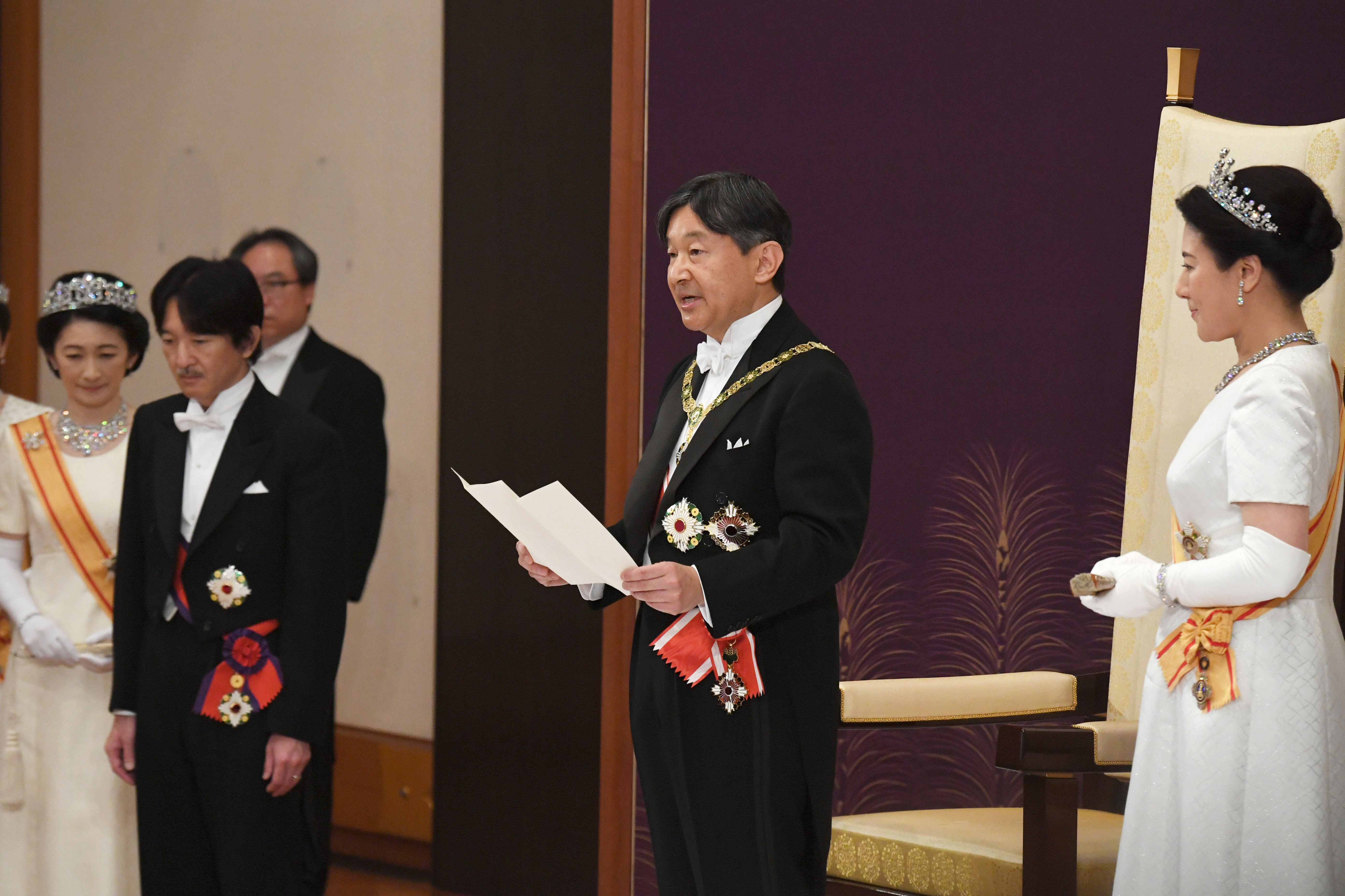 Japanese Emperor Naruhito takes part in sacred goddess ritual to