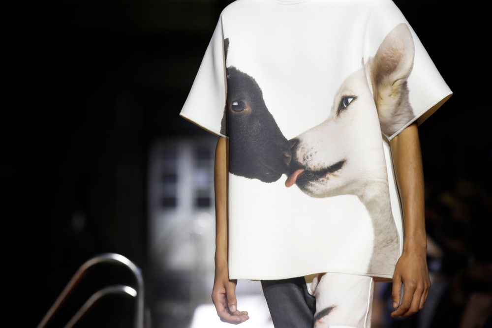 A model wears a creation as part of the Benetton Spring-Summer 2020 collection, unveiled during the fashion week, in Milan, Italy, Tuesday, Sept. 17, 2019. (AP Photo/Luca Bruno) A model wears a creation as part of the Benetton Spring-Summer 2020 collection, unveiled during the fashion week, in Milan, Italy, Tuesday, Sept. 17, 2019. (AP Photo/Luca Bruno)