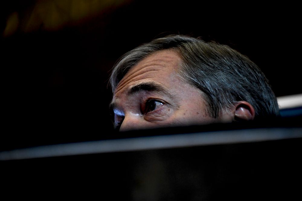 Brexit Party leader Nigel Farage launches his party's manifesto ahead of the upcoming General Election, in London, Friday, Nov. 1, 2019. Farage kicked off the Brexit Party campaign Friday for Britain's December general election.(AP Photo/Alberto Pezzali) Brexit Party leader Nigel Farage launches his party's manifesto ahead of the upcoming General Election, in London, Friday, Nov. 1, 2019. Farage kicked off the Brexit Party campaign Friday for Britain's December general election.(AP Photo/Alberto Pezzali)
