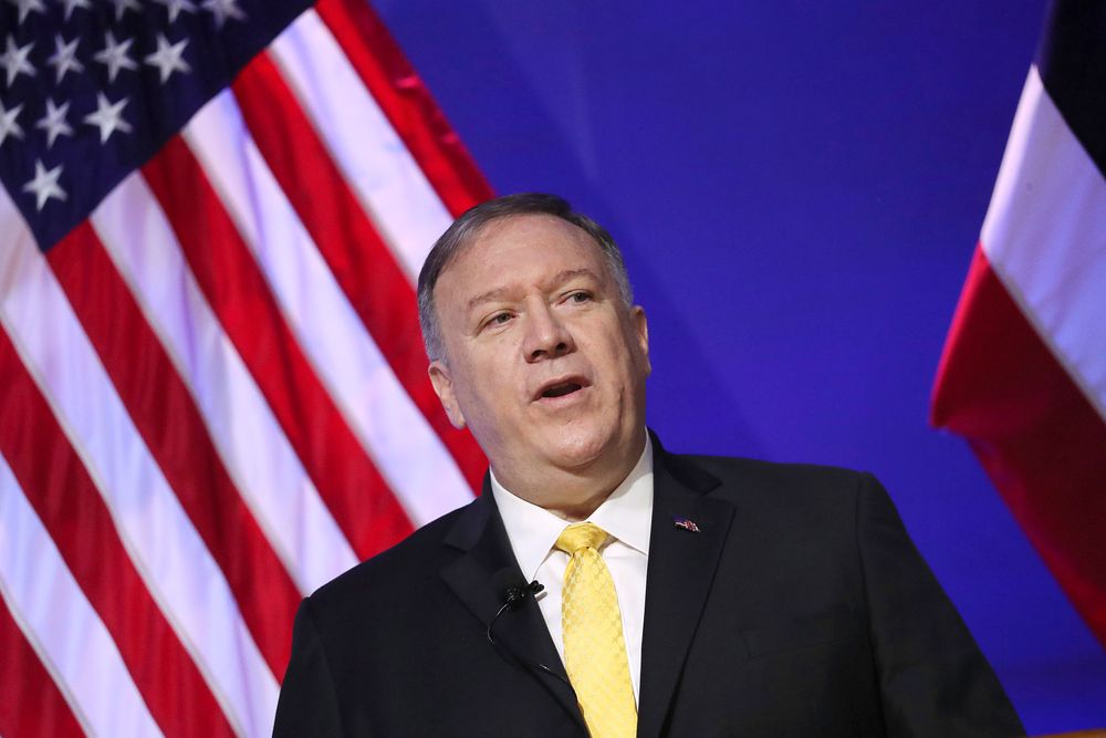 U.S. Secretary of State Mike Pompeo delivers a speech at Siam Society in Bangkok, Thailand Friday, Aug. 2, 2019 on the sidelines of the Association of Southeast Asian Nations (ASEAN) ministerial meetings. (Jonathan Ernst/Pool Photo via AP) U.S. Secretary of State Mike Pompeo delivers a speech at Siam Society in Bangkok, Thailand Friday, Aug. 2, 2019 on the sidelines of the Association of Southeast Asian Nations (ASEAN) ministerial meetings. (Jonathan Ernst/Pool Photo via AP)