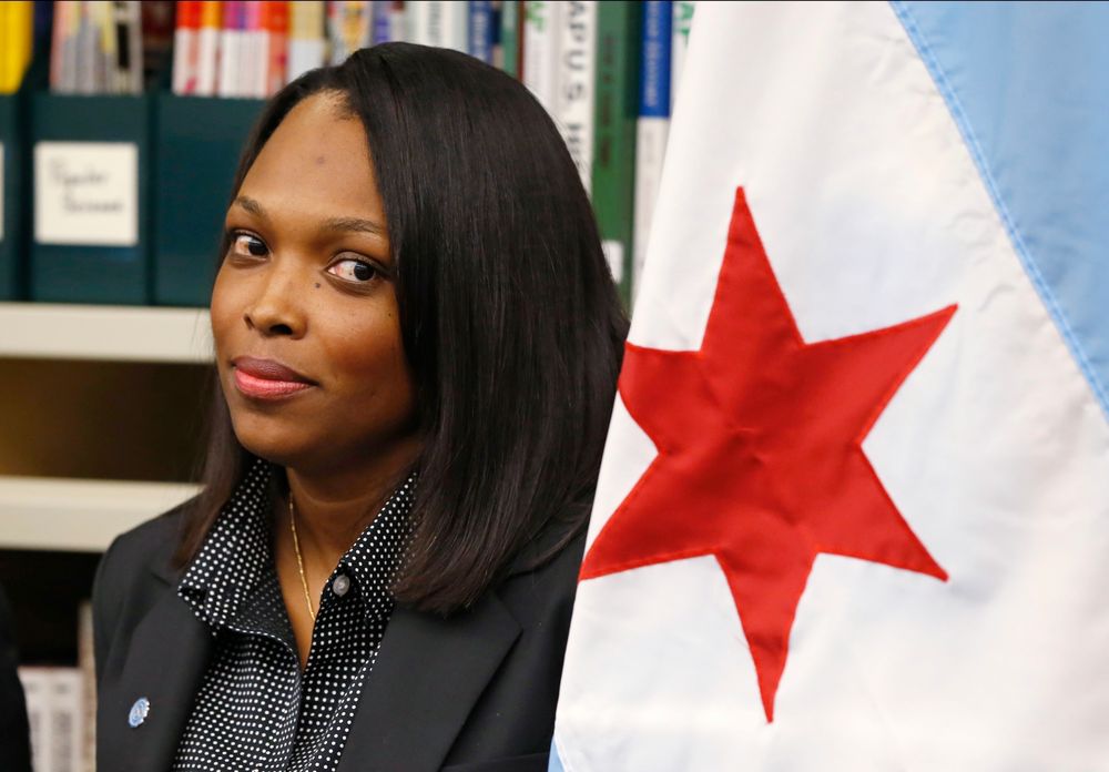 FILE - In this July 16, 2015, file photo, Janice Jackson, chief executive officer for Chicago Public Schools, appears at a news conference in Chicago. Federal education officials called Chicago Public Schools' handling of sexual abuse complaints FILE - In this July 16, 2015, file photo, Janice Jackson, chief executive officer for Chicago Public Schools, appears at a news conference in Chicago. Federal education officials called Chicago Public Schools' handling of sexual abuse complaints