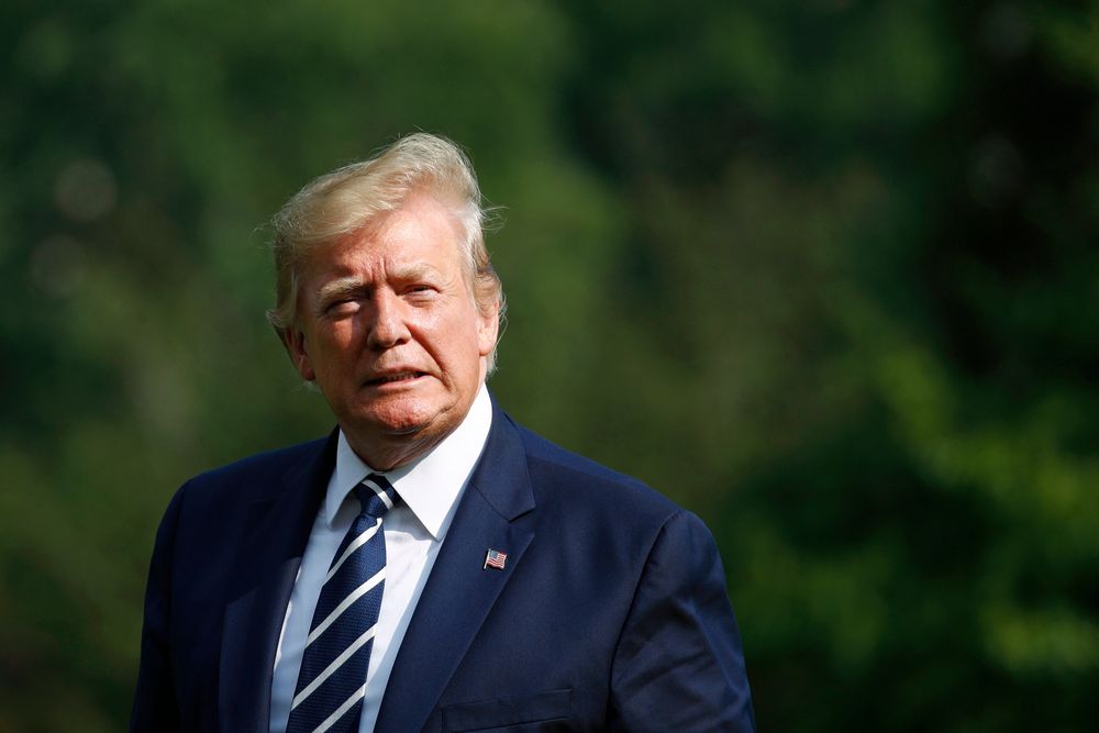 President Donald Trump arrives at the White House in Washington, Sunday, July 21, 2019, after spending the weekend at his golf club in Bedminster, N.J. (AP Photo/Patrick Semansky) President Donald Trump arrives at the White House in Washington, Sunday, July 21, 2019, after spending the weekend at his golf club in Bedminster, N.J. (AP Photo/Patrick Semansky)