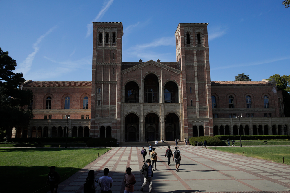 Students walk past Royce Hall at the University of California, Los Angeles Thursday, April 25, 2019, in the Westwood section of Los Angeles. Hundreds of students and staff at two Los Angeles universities, including UCLA, have been placed under quarantine because they may have been exposed to measles. Officials say the people affected by the order either have not been vaccinated or cannot verify that they are immune. (AP Photo/Jae C. Hong) Students walk past Royce Hall at the University of California, Los Angeles Thursday, April 25, 2019, in the Westwood section of Los Angeles. Hundreds of students and staff at two Los Angeles universities, including UCLA, have been placed under quarantine because they may have been exposed to measles. Officials say the people affected by the order either have not been vaccinated or cannot verify that they are immune. (AP Photo/Jae C. Hong)