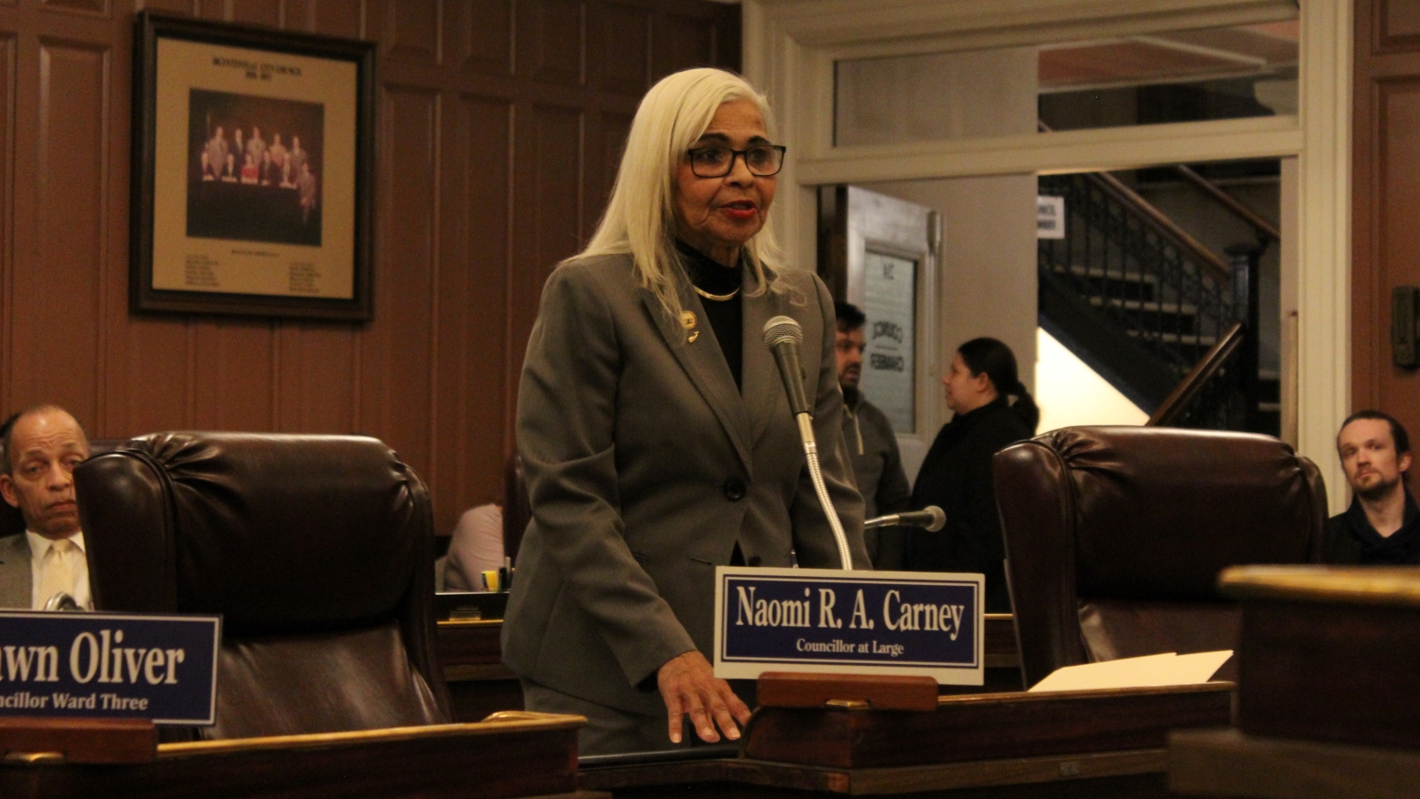 Less than a month after approving a ballot question, Councilor Naomi Carney supported the mayor's choice to veto it. 