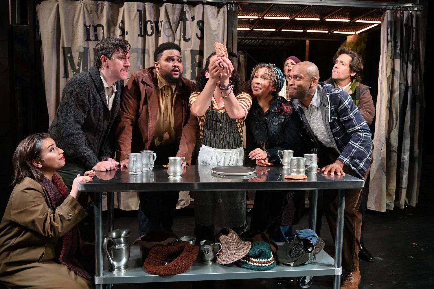 The cast of Sweeney Todd at Trinity Rep