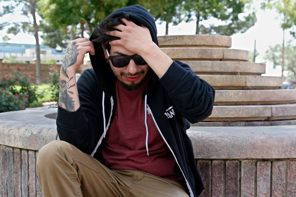 Daniel Munoz talks about his experience being injured in Saturday's shooting incident during an interview in a park in Odessa, Texas, Sunday, Sept. 1, 2019. (AP Photo/Sue Ogrocki) Daniel Munoz talks about his experience being injured in Saturday's shooting incident during an interview in a park in Odessa, Texas, Sunday, Sept. 1, 2019. (AP Photo/Sue Ogrocki)