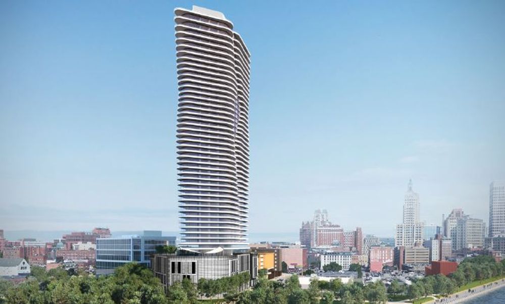 A rendering from September of the Hope Point tower project