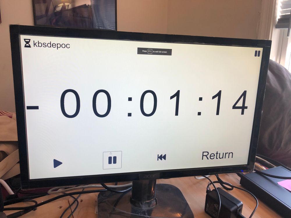 Web-based countdown timer.